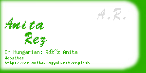 anita rez business card